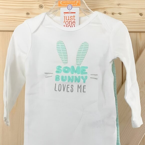 5/$20 NEW 2Pc 6M Boys Carter's SOME BUNNY LOVES ME Outfit - Picture 3 of 5